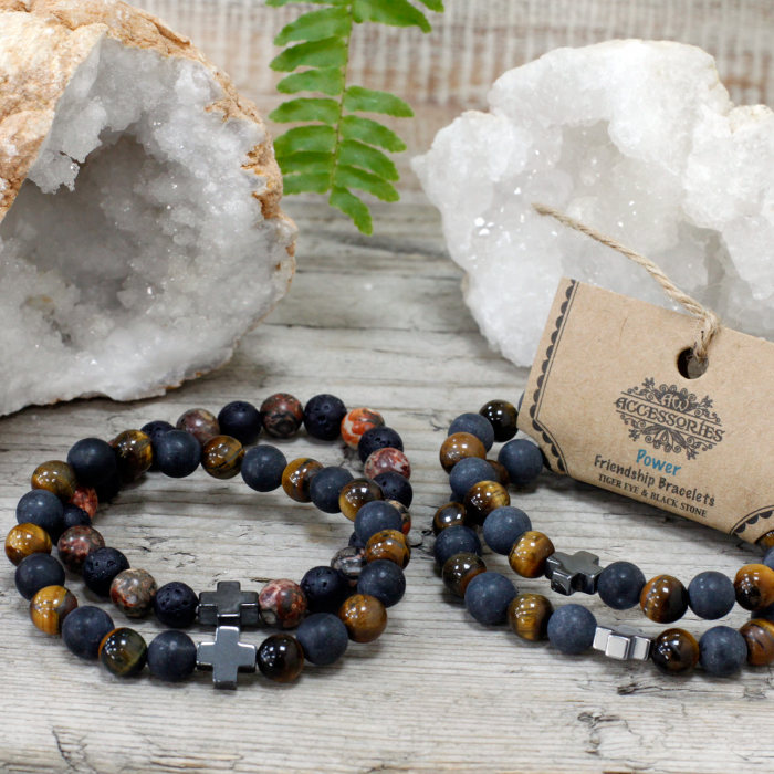 Set Bratarile Prieteniei, Putere, Ochi de Tigru si Black Stone, 2 buc [2]