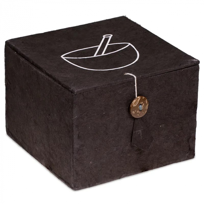 Bol Tibetan cantator, Ohm, Negru [4]