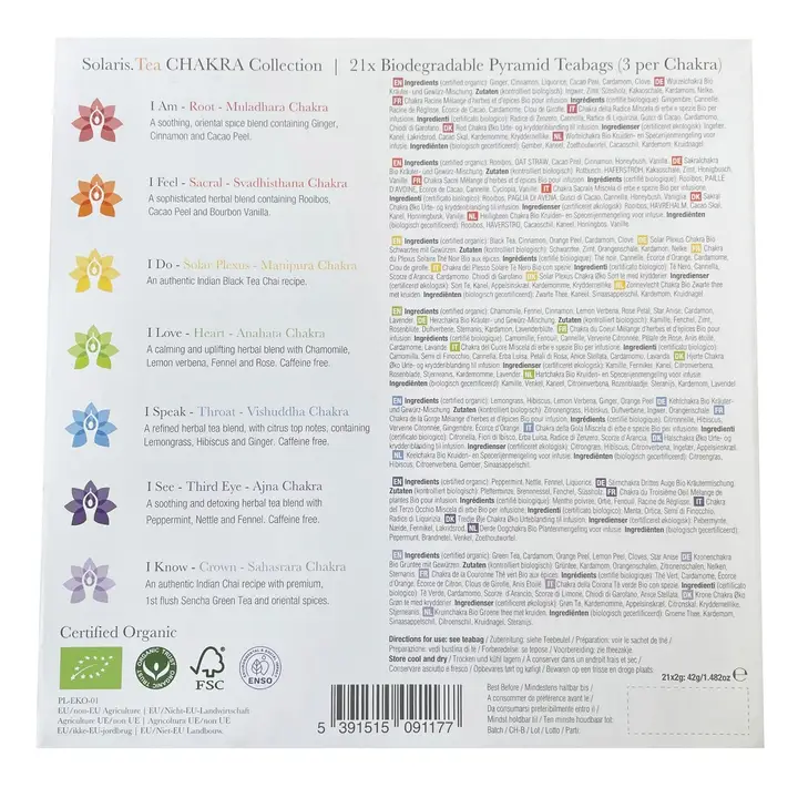 Set cadou ceaiuri organice 7 Chakre [3]