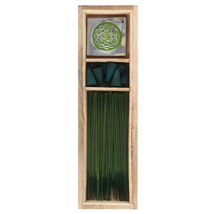 Set Betisoare si Conuri Parfumate, Menta, Chakra Inimii [2]