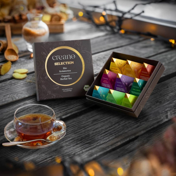 Creano Ceai Organic  Tea Set Cadou 9 Piramide, Fructe si Condimente [2]