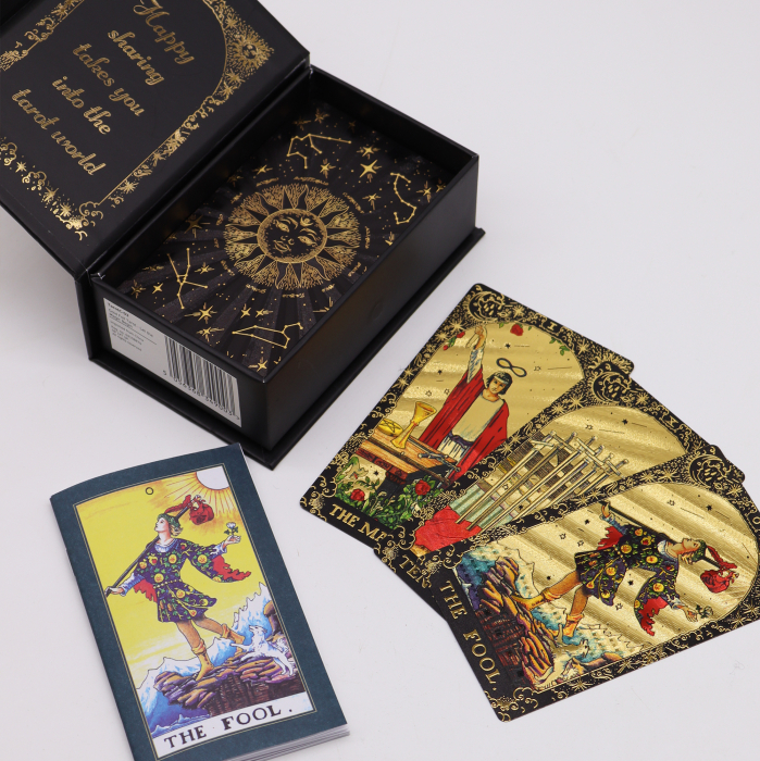 Set 78 Carti Tarot, Auriu cu Negru [2]