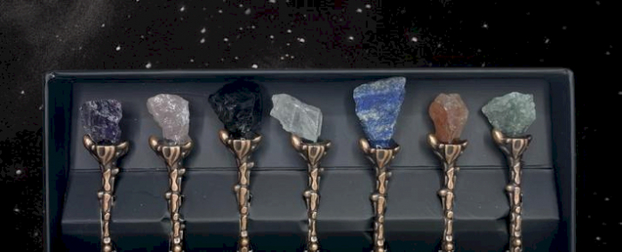 Set de Linguri Magice cu Cristale Bronz [3]