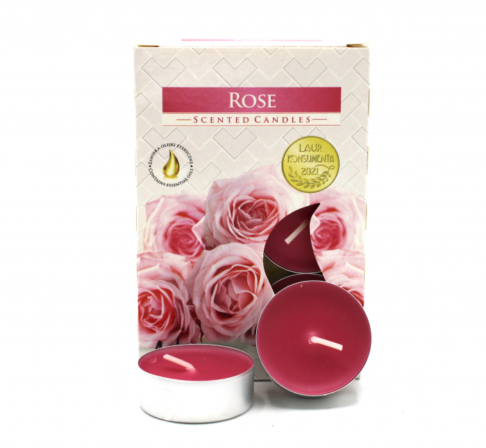 Set 6 Lumanari Parfumate tip pastila, Aroma Trandafir [2]