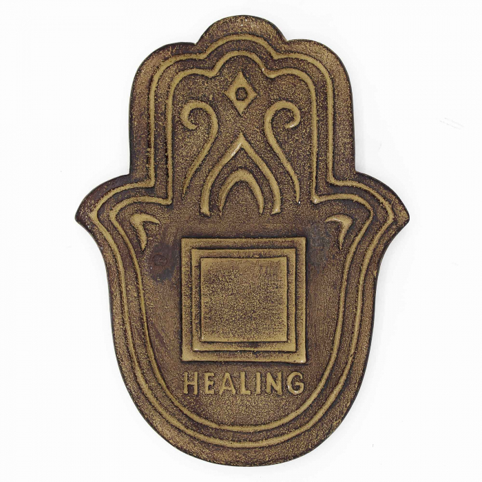 Placa pentru Pulbere Incense din Piatra de Lava Neagra [4]