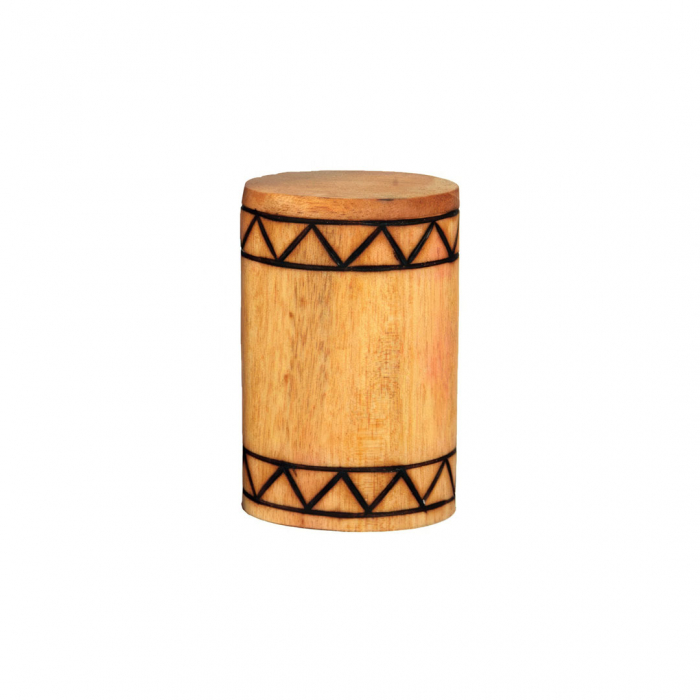 Shaker Cilindric, lemn de Trandafir Indian si Mango,  8 cm [1]