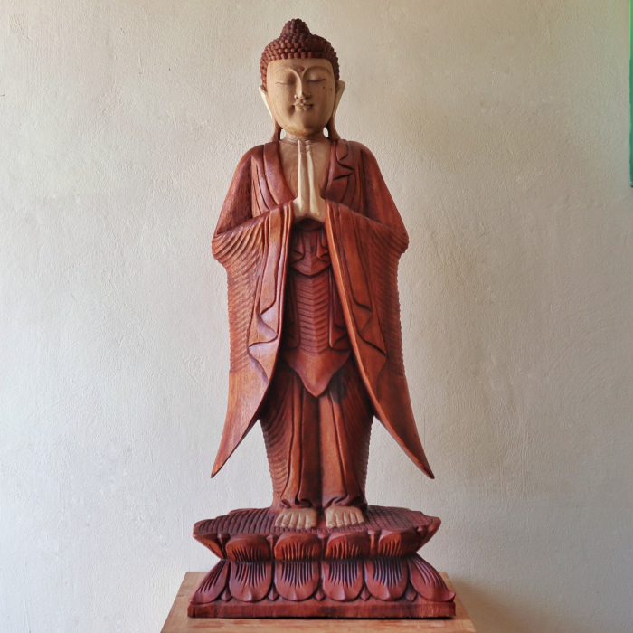 Statueta Buddha sculptata manual, 1m [2]