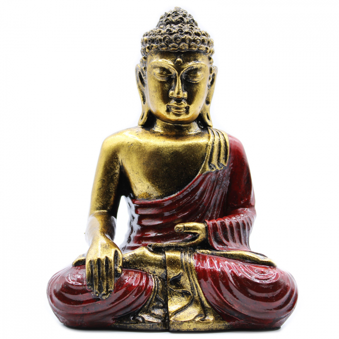 Statueta Feng Shui - Buddha, 22 cm, Rosu [1]