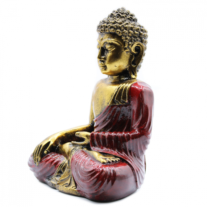Statueta Feng Shui - Buddha, 22 cm, Rosu [3]