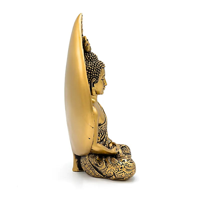Statuie Buddha in Meditatie cu Frunza Bodhi [2]