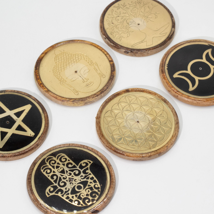 Suport Betisoare Lemn de Mango – Floarea Vietii [3]