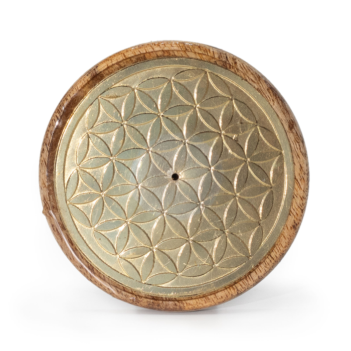 Suport Betisoare Lemn de Mango – Floarea Vietii [1]