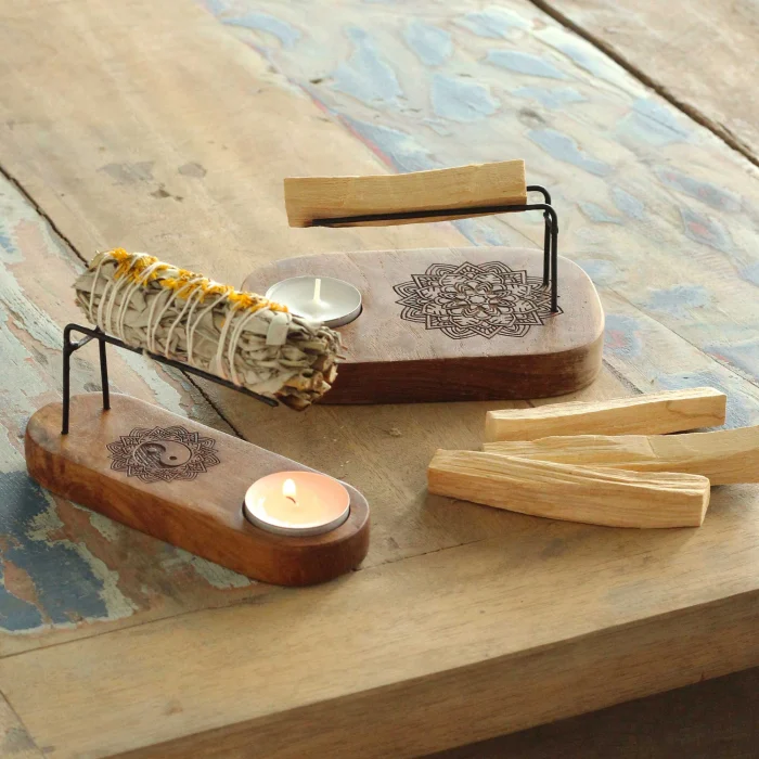 Suport din lemn de mango pentru Palo Santo [2]
