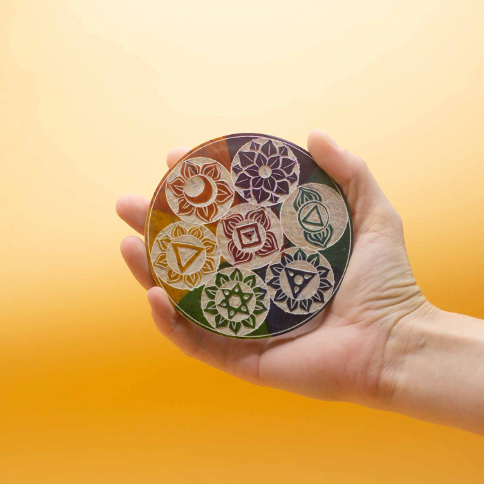 Suport betisoare parfumate, "7 Chakre", 10 cm [3]