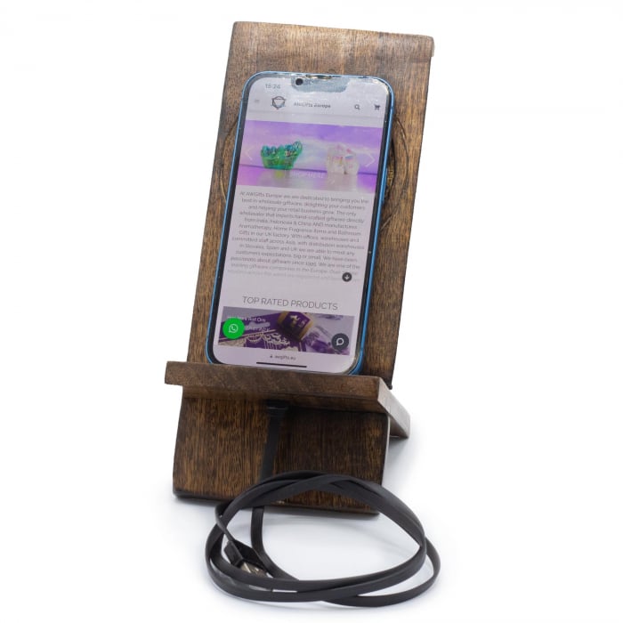 Suport Telefon Hamsa, lemn de mango [2]