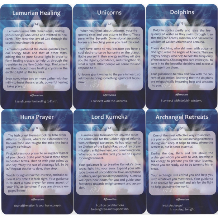Set 52 Carti Oracol, Ascension Cards – Diana Cooper [2]