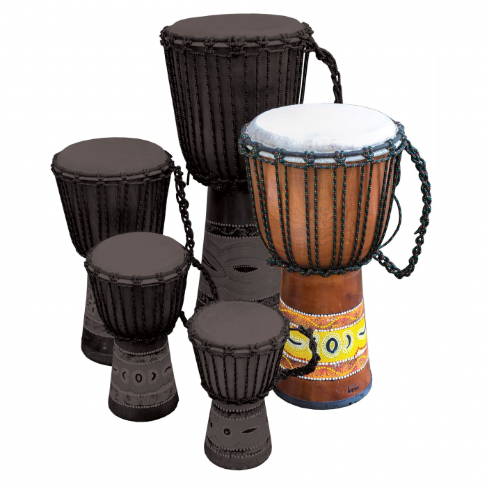 Toba Djembe Aborigine, pictura cu puncte, 50 cm [2]