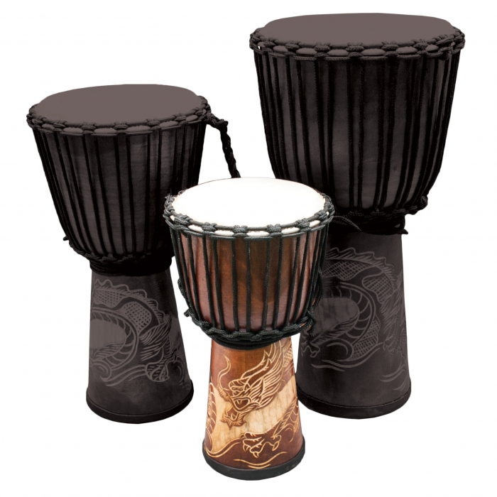 Toba Djembe Sculptata Dragon, 40 cm [4]