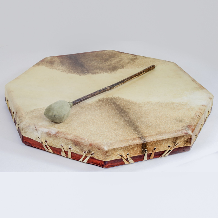 Toba samanica octagon, 40 cm, piele de capra [3]