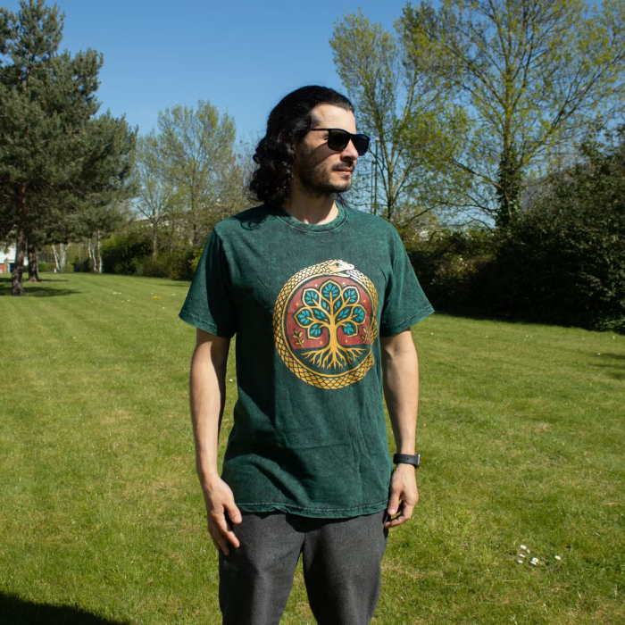 Tricou bumbac Arborele Vietii, Verde [2]