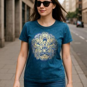 Tricou Unisex Hamsa, Verde [2]