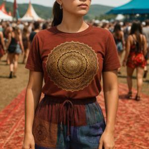 Tricou Unisex Mandala, Albastru [3]