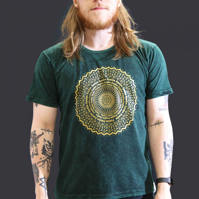 Tricou Unisex Mandala, Verde [2]