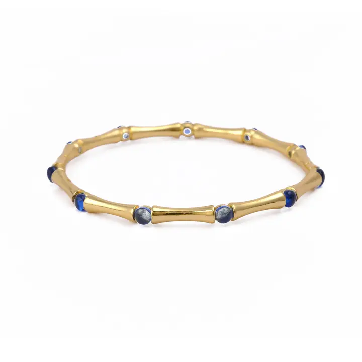 BIJUTERII - Bratara eleganta cu Safir Albastru natural, placata cu aur