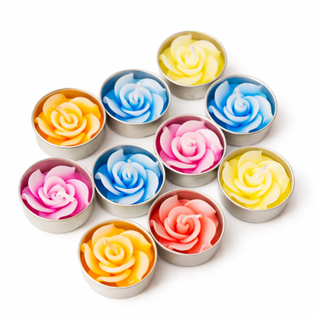 Lumanari - Set 10 lumanari pastila trandafir parfumate