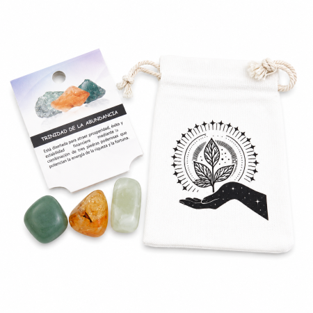 Seturi cristale - Set Trinitadatea abundentei cu Citrin, Jad si Aventurin Verde