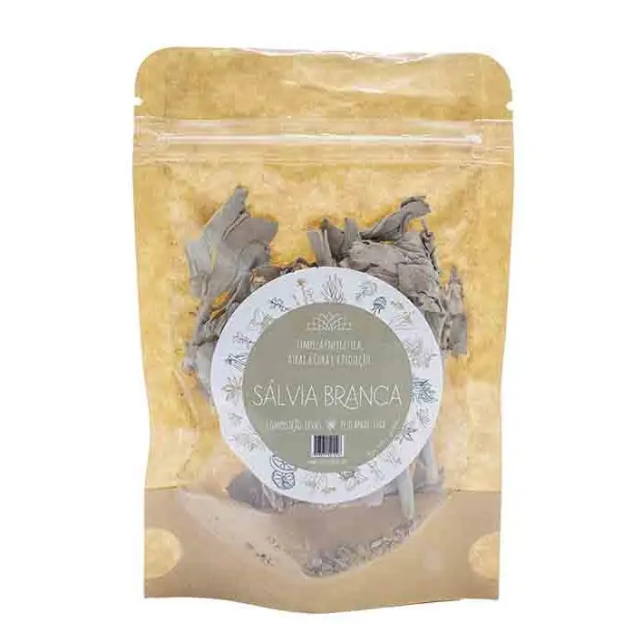 Plante ritualice - Erva Salvia 10gr Salvie Alba – Purificare si Protectie
