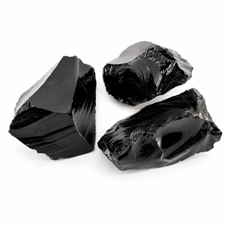 CRISTALE - Obsidian Brut, 10-15 cm, Mexic