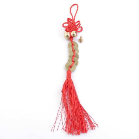 SPIRITUALITATE - Amuleta Feng Shui cu 5 Monede si Wulu pentru Prosperitate