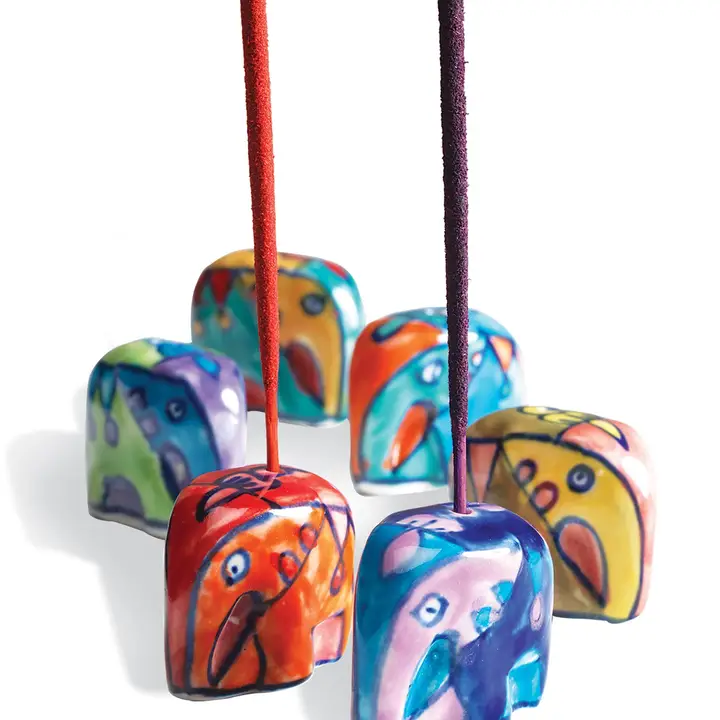 Suporturi si decoratiuni - Suport Betisoare - Elefant Pictat Manual - CADOU