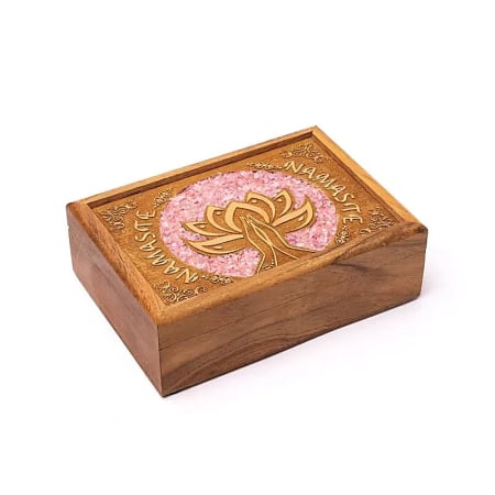 Diverse - Cutie Tarot sau Bijuterii Lotus Namaste cu Cuart Roz