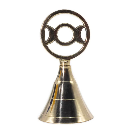 SPIRITUALITATE - Clopoțel din Alamă pentru Altar – Cele Trei Luni