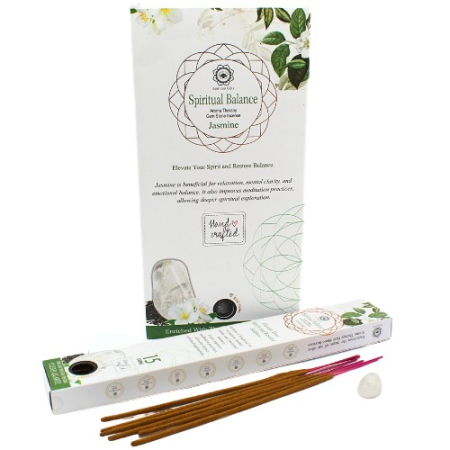 Pietre semipretioase slefuite - Betisoare parfumate Iasomie si Cuart Transparent