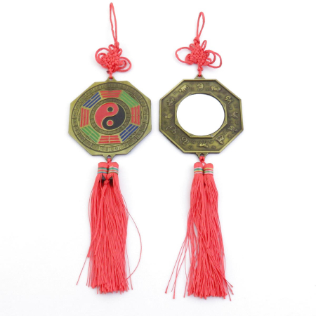SPIRITUALITATE - Amuleta Feng Shui cu Yin & Yang si Oglinda