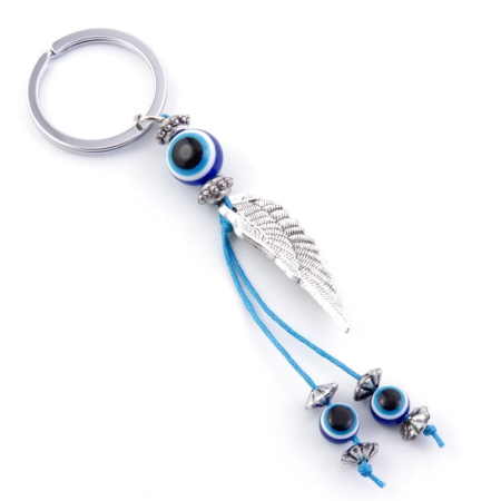 Protectie - Breloc cu Ochiul Atotvazator si Aripa
