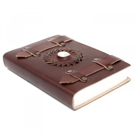 Agenda de Piele Piatra Lunii cu Curele, 15x10 cm [1]