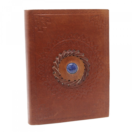 Jurnale - Agenda de Piele Lapis Lazuli, 17x12 cm