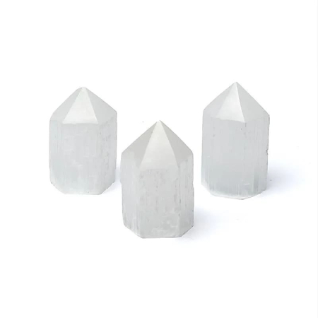 Pietre semipretioase slefuite - Obelisc selenit ± 6 x 3,5cm