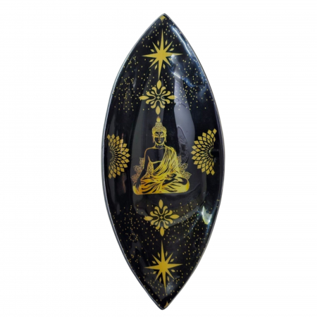 Boluri ritualice - Bol Emailat pentru Betisoare Parfumate, Buddha, Aluminiu