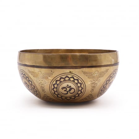 Boluri tibetane - Bol Tibetan cantator cu Argint, 7 Chakre, 16 cm