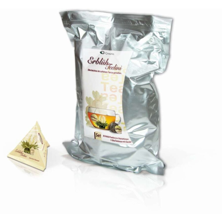 Blooming Tea/ Ceaiuri care infloresc - Ceai blooming ErblühTeelini ceai alb Pachet Bulk