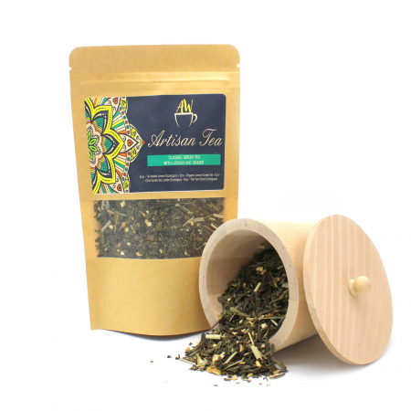 Ceaiuri artizanale - Ceai Verde Sencha cu Lamaie si Ghimbir, 50g
