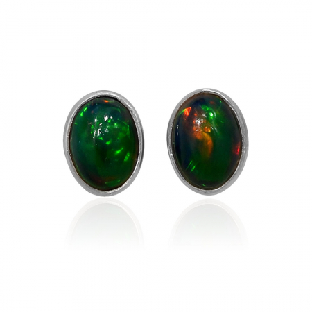 Cercei - Cercei Opal Negru Chalama - Argint 925 - M01