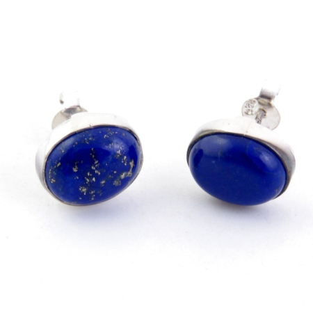 Cercei - Cercei tip stud din argint 925 cu piatra de lapis lazuli