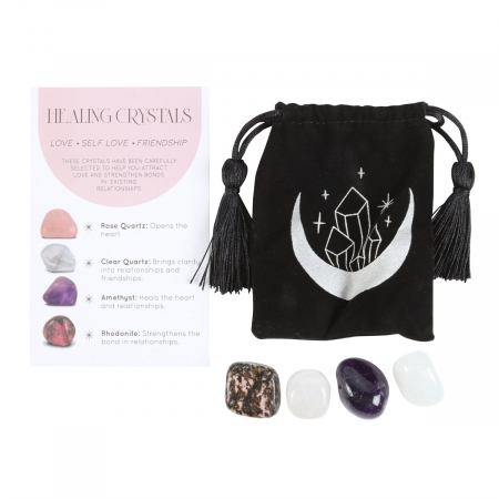 Set Cristale pentru Iubire cu Farfurie Decorativa - Semiluna [2]