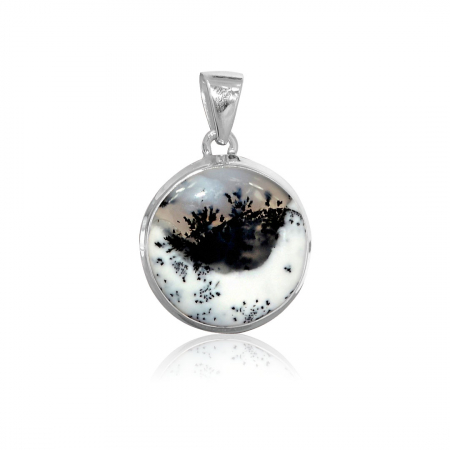 Amplificare energetica - Pandantiv Merlinit (Opal Dendritic) - Argint 925 - M01